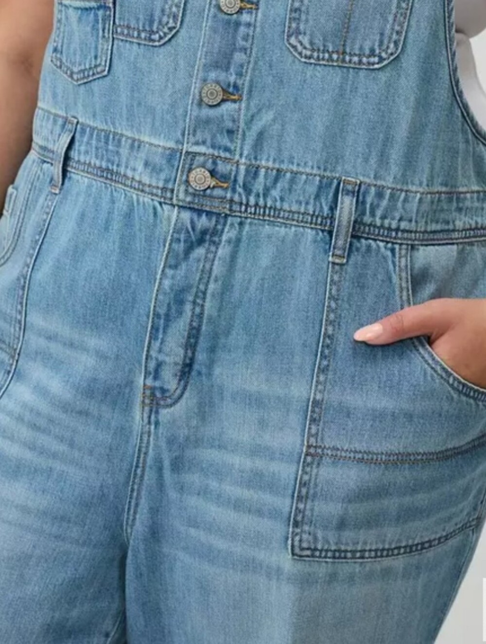 Torrid Denim Overalls Size 14 - Picture 3 of 11